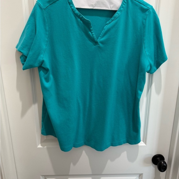 Eddie Bauer Vibrant Teal Short Sleeve Tee - Picture 4 of 4